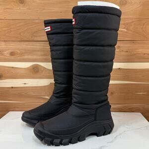 Hunter Puffer Tall Snow Boots Waterproof Insulated Winter Boots Women's Size 7